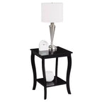 Belmont Square End Table with Two-Tier Shelving