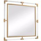 Uttermost Balkan Metallic Gold Leaf 40 Square Wall Mirror