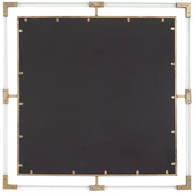 Uttermost Balkan Metallic Gold Leaf 40 Square Wall Mirror