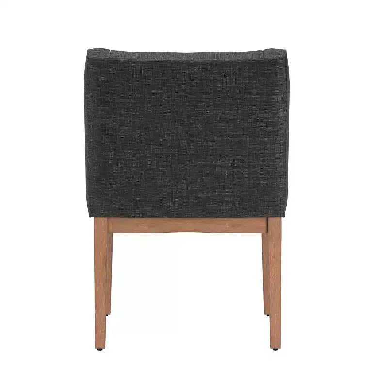 Amiford Button Tufted Slope Arm Linen Dining Chairs (Set of 2) - iNSPIREQ