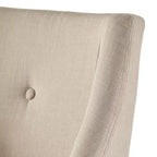 Amiford Button Tufted Slope Arm Linen Dining Chairs (Set of 2) - iNSPIREQ