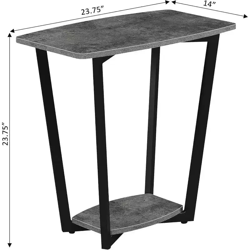 Rectangle Metal Table Top End Table