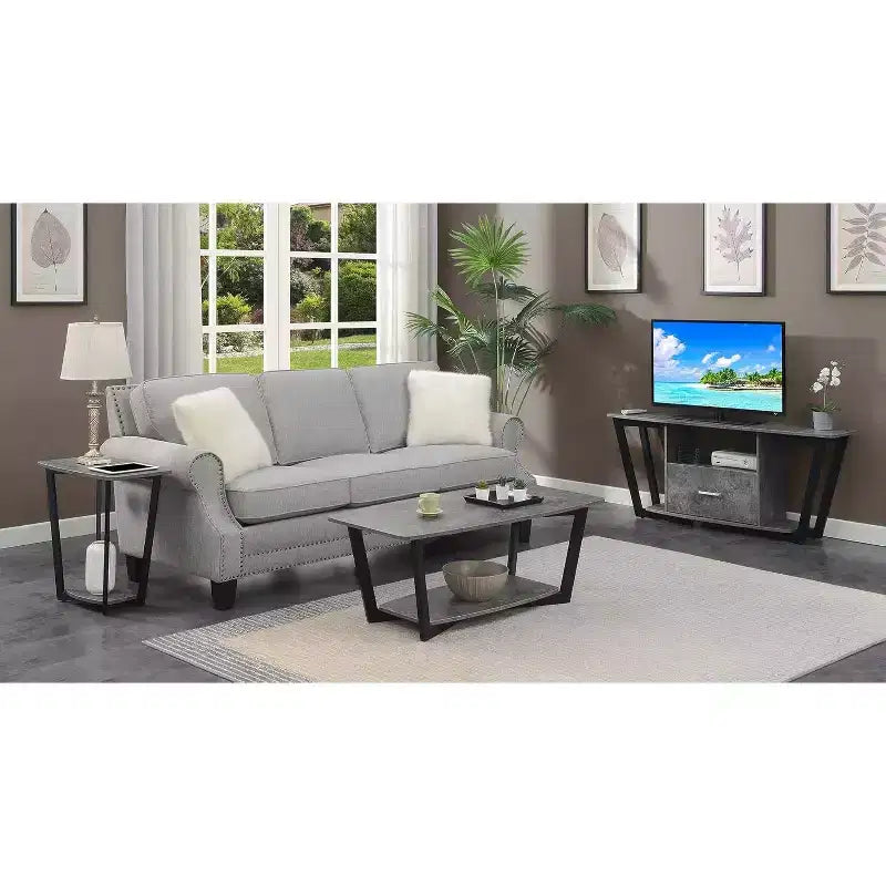 Rectangle Metal Table Top End Table