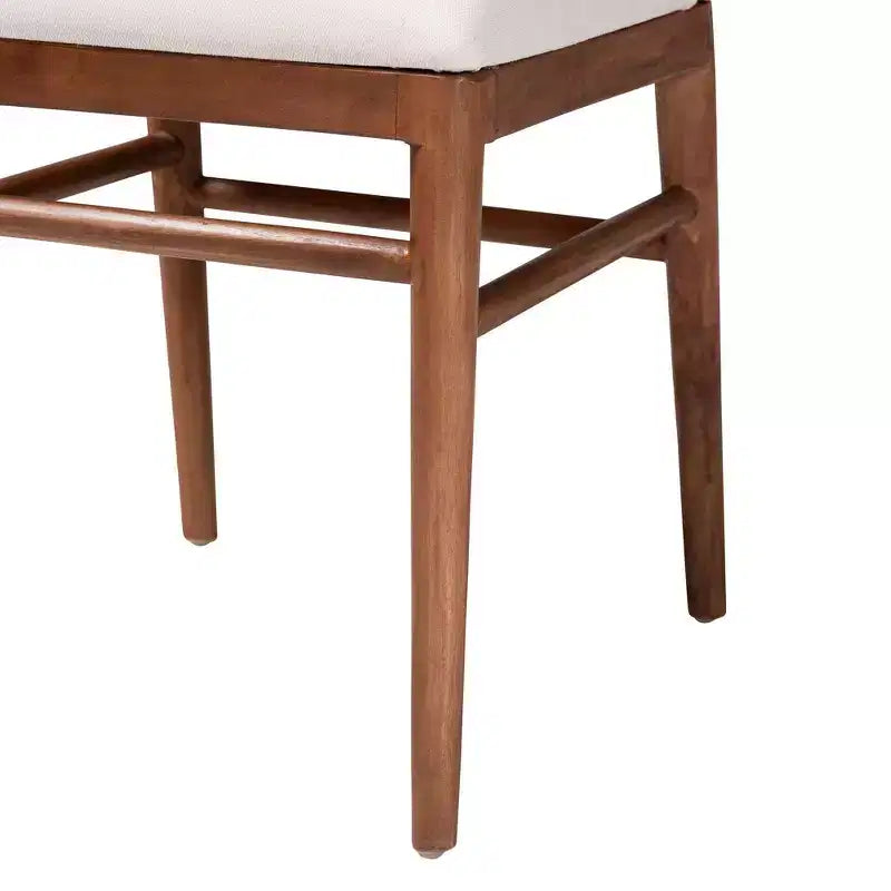 2-Piece Nadim Natural Seagrass and Acacia Wood Dining Chair Set
