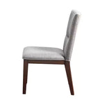 Set of 2 Amalie Mid-Century Side Chairs in Beige – 18" Wide