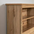 South Shore Twin Bed and Headboard Set Nordik Oak: 6-Compartment Storage, Laminated Particle Board