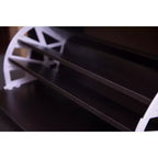 Shoe Storage Bench with Leather Cushion and Hidden Double Shoe Rack