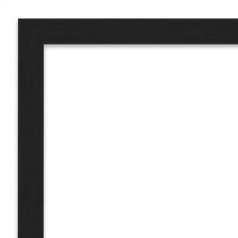 Grace Narrow Brushed Framed Bathroom Vanity Wall Mirror – Black