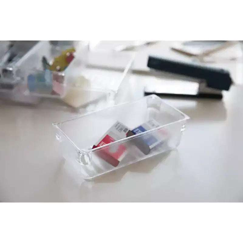 Clear Plastic Drawer Organizers – Set of 4