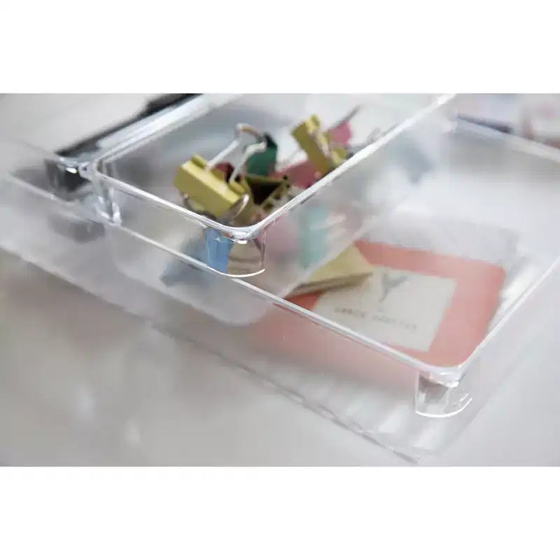 Clear Plastic Drawer Organizers – Set of 4