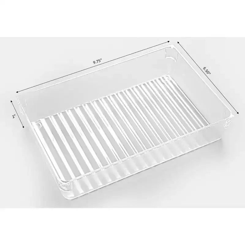 Clear Plastic Drawer Organizers – Set of 4