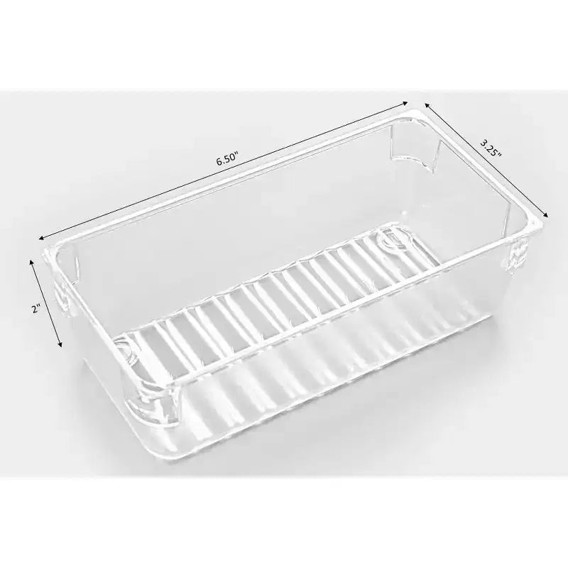 Clear Plastic Drawer Organizers – Set of 4