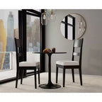 Carolina Living 30 Zaha Round Marble Top Dining Table