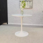Carolina Living 30 Zaha Round Marble Top Dining Table