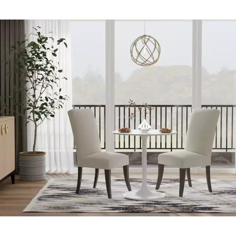 Carolina Living 30 Zaha Round Marble Top Dining Table