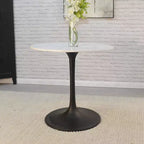 Carolina Living 30 Zaha Round Marble Top Dining Table