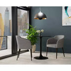 Carolina Living 30 Zaha Round Marble Top Dining Table