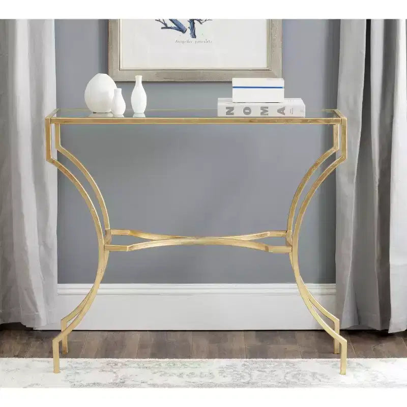 Alphonse Gold Console Table