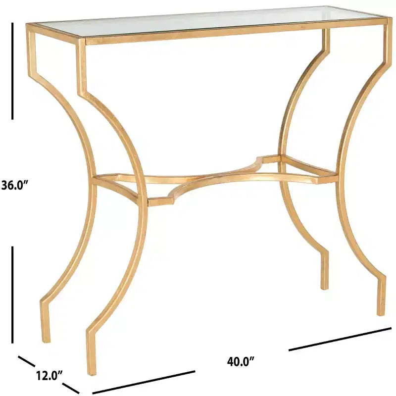 Alphonse Gold Console Table