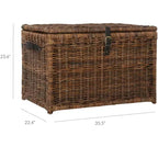 happimess Michael 35 Wicker Storage Trunk
