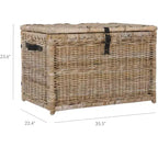 happimess Michael 35 Wicker Storage Trunk