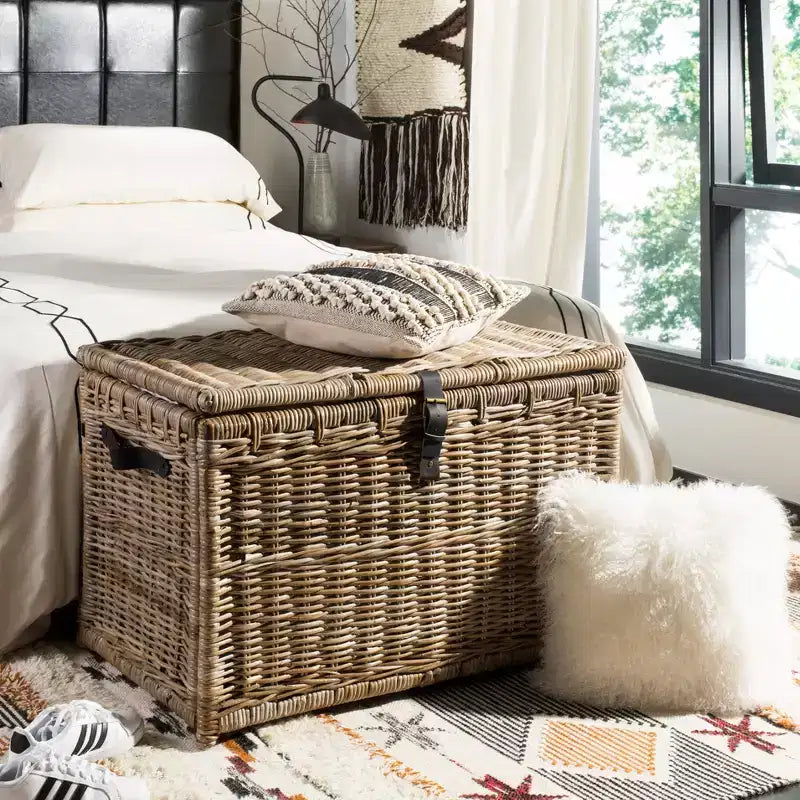 happimess Michael 35 Wicker Storage Trunk
