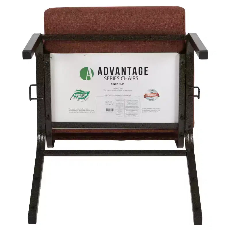 Advantage Auditorium Stacking Padded Chair – 20.5" Wide Seat