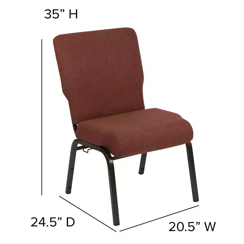 Advantage Auditorium Stacking Padded Chair – 20.5" Wide Seat
