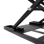 X-Elite Pro 36 Standing Desk Converter with Pneumatic Height Adjustment Black Stand Steady