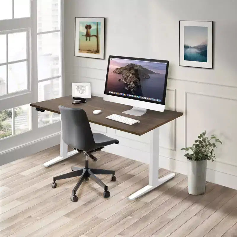Dual Motor Electric Standing Desk with 55-Inch Tabletop