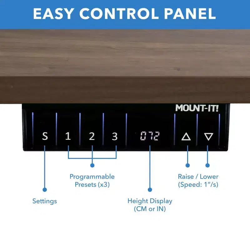 Dual Motor Electric Standing Desk with 55-Inch Tabletop