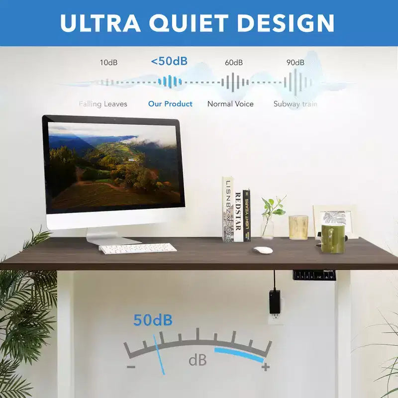 Dual Motor Electric Standing Desk with 55-Inch Tabletop