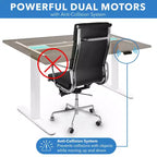 Dual Motor Electric Standing Desk with 55-Inch Tabletop
