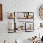 4-Piece Framed Wall Shelf Set