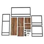 4-Piece Framed Wall Shelf Set