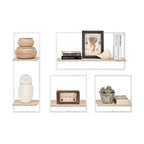 4-Piece Framed Wall Shelf Set