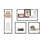 4-Piece Framed Wall Shelf Set
