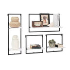 4-Piece Framed Wall Shelf Set