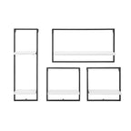 4pc Framed Wall Shelf Set - Danya B.