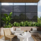 Metal Outdoor Privacy Screen – Freestanding Patio Decorative Screen