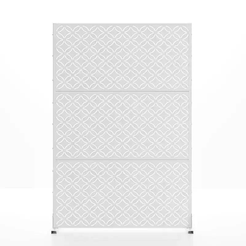Metal Outdoor Privacy Screen – Freestanding Patio Decorative Screen