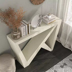 24/7 Shop At Home 48 Sunguard Modern Rectangular Console Table with Geometric Design