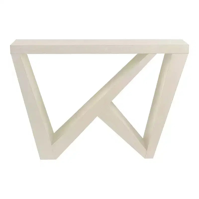 24/7 Shop At Home 48 Sunguard Modern Rectangular Console Table with Geometric Design