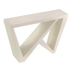 24/7 Shop At Home 48 Sunguard Modern Rectangular Console Table with Geometric Design