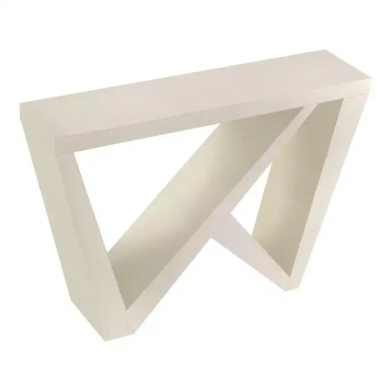 24/7 Shop At Home 48 Sunguard Modern Rectangular Console Table with Geometric Design
