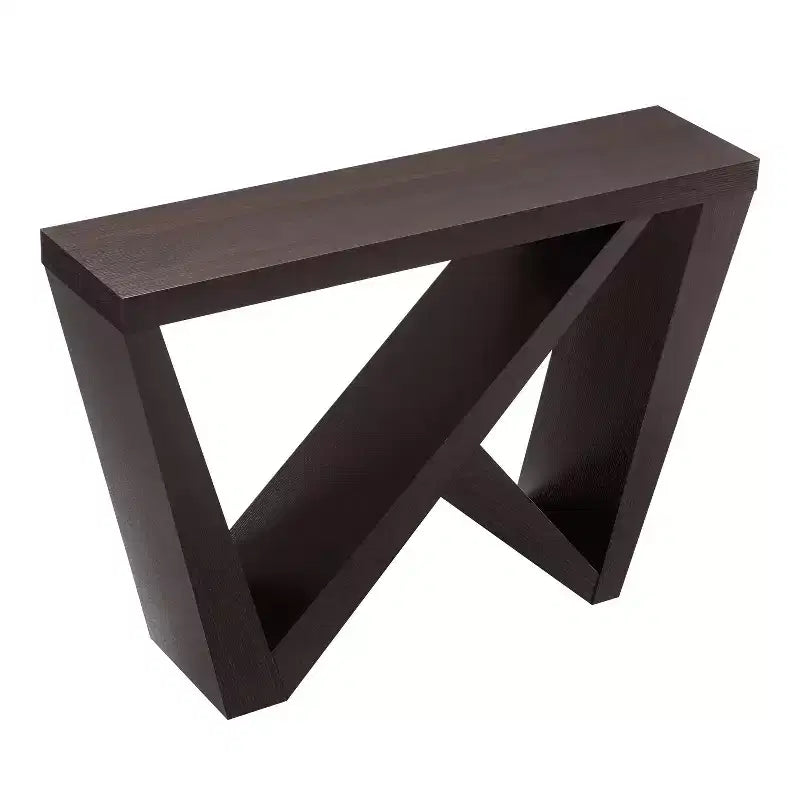 24/7 Shop At Home 48 Sunguard Modern Rectangular Console Table with Geometric Design