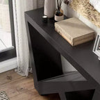 24/7 Shop At Home 48 Sunguard Modern Rectangular Console Table with Geometric Design