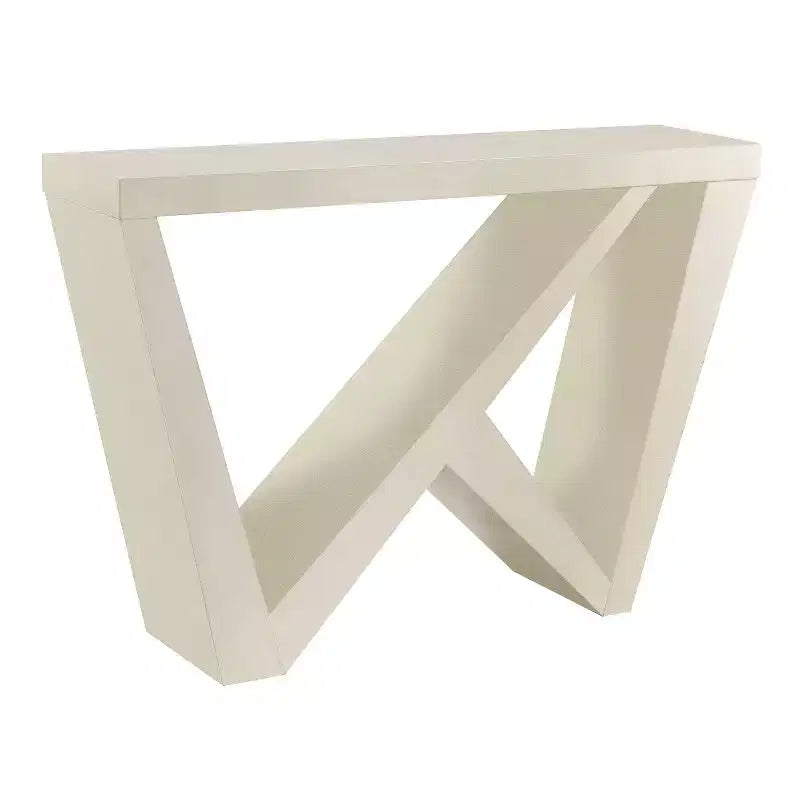 24/7 Shop At Home 48 Sunguard Modern Rectangular Console Table with Geometric Design