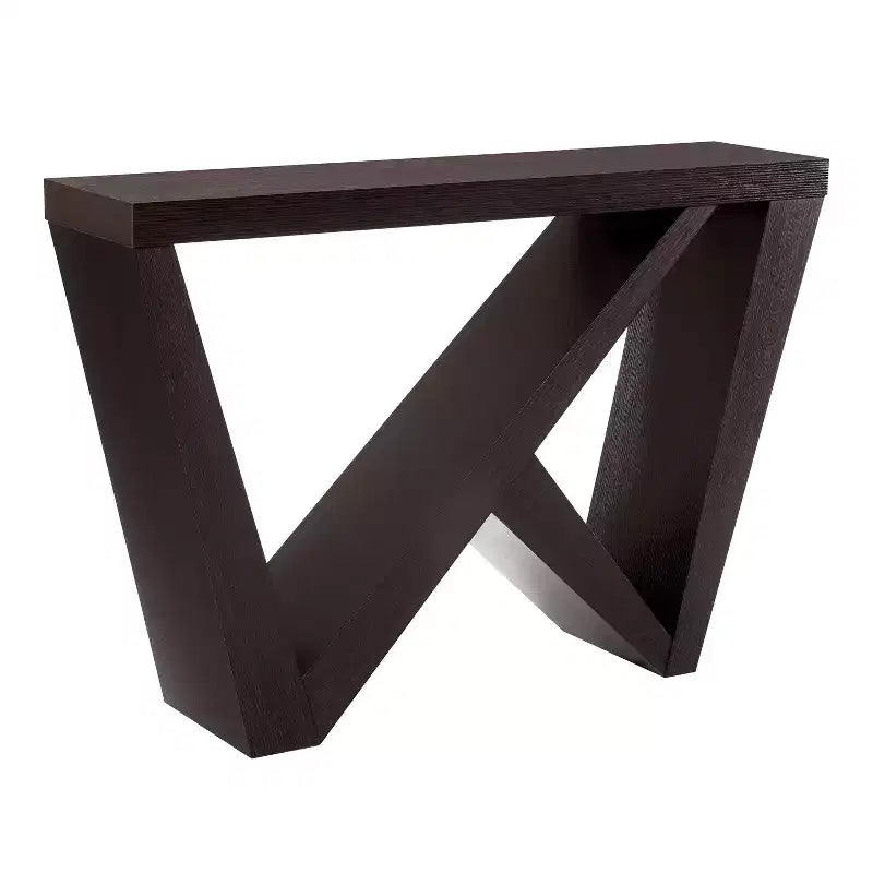 24/7 Shop At Home 48 Sunguard Modern Rectangular Console Table with Geometric Design