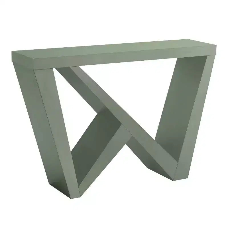 24/7 Shop At Home 48 Sunguard Modern Rectangular Console Table with Geometric Design
